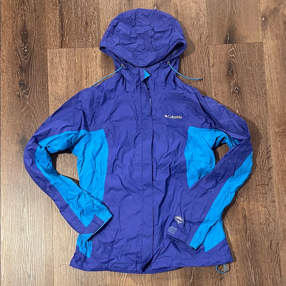 Columbia Women's Purple and Blue Rain Jacket